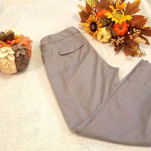 J. Crew, Gray City Fit Pant, Size 8 Tall